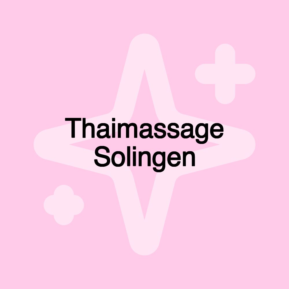 Thaimassage Solingen Thaimassage Solingen